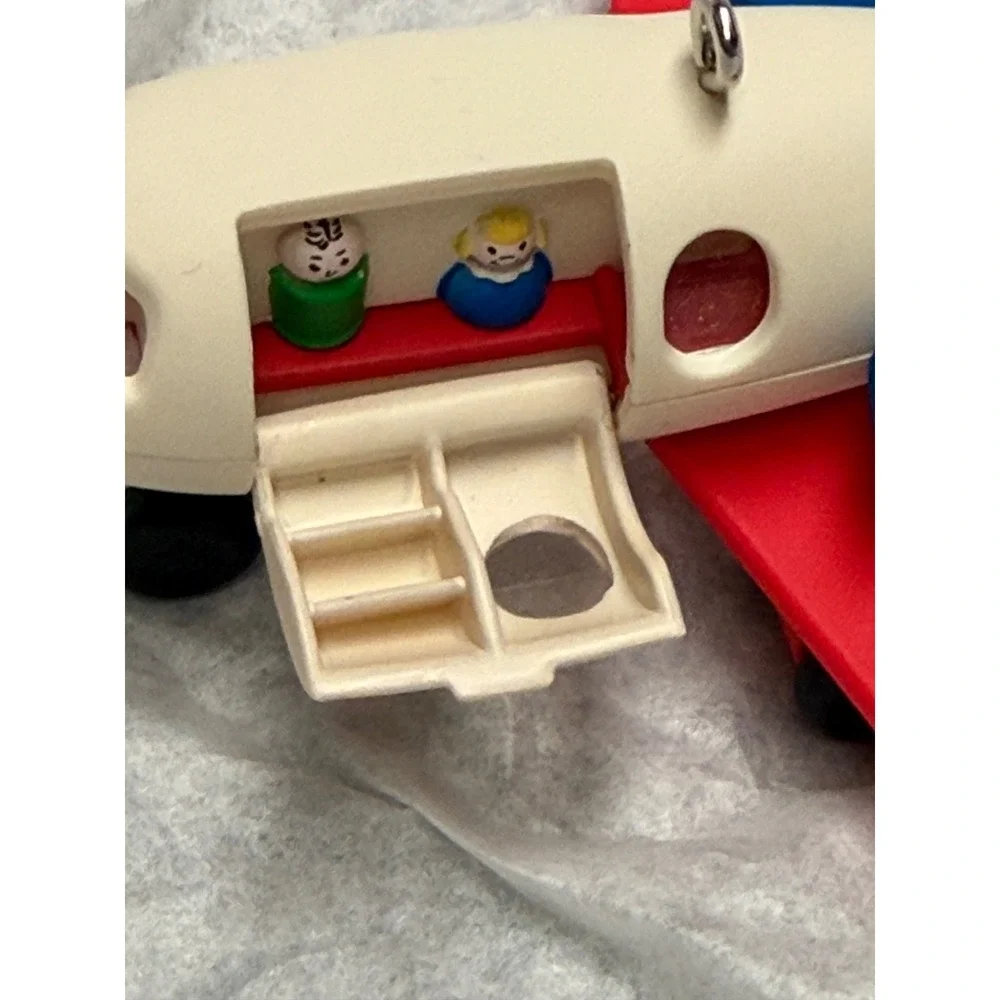 Hallmark Keepsake Fisher-Price Ornament Lot School Clock See N Say Fun Jet 4pc